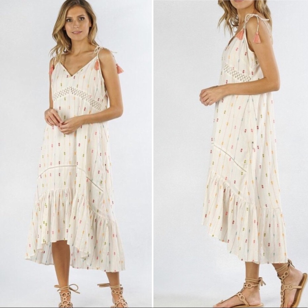 Love Stitch High-Low Summer Cotton Dress